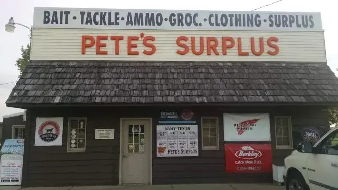 Pete's Surplus Store in New London, MN